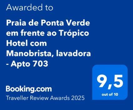Praia De Ponta Verde Em Frente Ao Tropico Hotel Com Garagem, Wi-Fi, Lavadora - Apto703 Maceió Extérieur photo